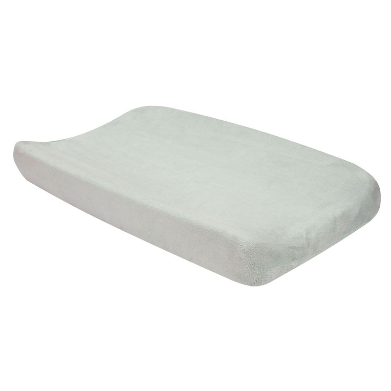 Gray Plush Changing Pad Cover-GRAY-JadeMoghul Inc.