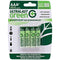 Green Everyday Rechargeables AAA NiMH Batteries, 4 pk-Round Cell Batteries-JadeMoghul Inc.