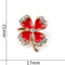 Green Four Leaf Clover and Rhinestones Lapel Pins or Brooches for Women or Men in Assorted Designs-30267-JadeMoghul Inc.