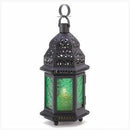 Moroccan Lanterns Green Glass Moroccan Lantern