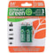 Green High-Power Rechargeables AA NiMH Batteries, 2 pk-Round Cell Batteries-JadeMoghul Inc.