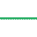 GREEN MINI POLKA DOTS SCALLOPED-Learning Materials-JadeMoghul Inc.