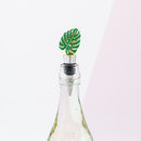 Green Tropical Leaf Bottle Stopper (Pack of 1)-Popular Wedding Favors-JadeMoghul Inc.