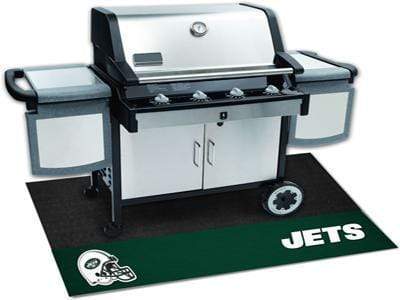 BBQ Grill Mat NFL New York Jets Grill Tailgate Mat 26"x42"
