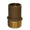 GROCO 1-1-2" NPT x 1-3-4" Bronze Full Flow Pipe to Hose Straight Fitting [FF-1500]-Fittings-JadeMoghul Inc.