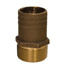 GROCO 1-1-4" NPT x 1-1-2" Bronze Full Flow Pipe to Hose Straight Fitting [FF-1250]-Fittings-JadeMoghul Inc.