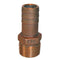 GROCO 1-1-4" NPT x 1-1-4" ID Bronze Pipe to Hose Straight Fitting [PTH-1250]-Fittings-JadeMoghul Inc.