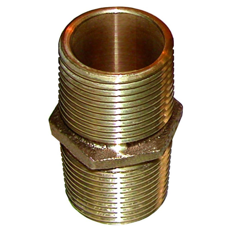 GROCO Bronze Pipe Nipple - 2" NPT [PN-2000]-Fittings-JadeMoghul Inc.