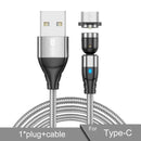 GTWIN Magnetic USB Cable For iPhone Charger 540 Degree Rotate USB Type C Cable For Xiaomi Samsung Magnet Charge Micro USB Cable AExp