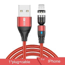 GTWIN Magnetic USB Cable For iPhone Charger 540 Degree Rotate USB Type C Cable For Xiaomi Samsung Magnet Charge Micro USB Cable AExp