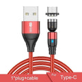 GTWIN Magnetic USB Cable For iPhone Charger 540 Degree Rotate USB Type C Cable For Xiaomi Samsung Magnet Charge Micro USB Cable AExp