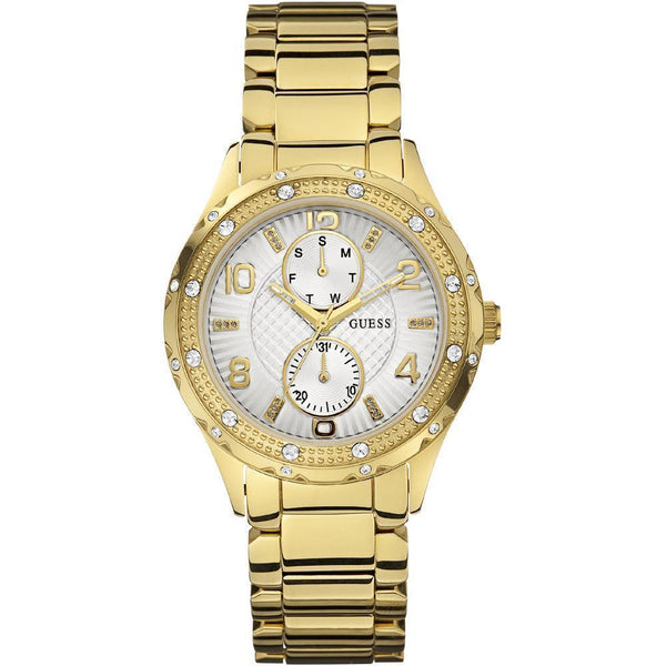 Guess Multifunction Gold Tone Quartz Crystal W0442L2 Women's Watch-Brand Watches-JadeMoghul Inc.