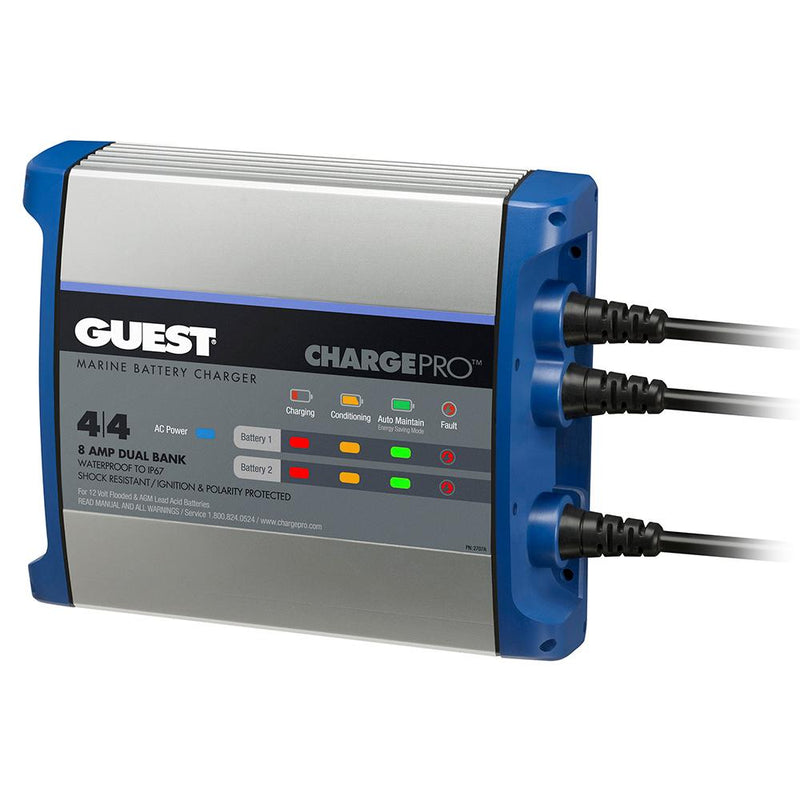 Guest On-Board Battery Charger 8A - 12V - 2 Bank - 120V Input [2707A]-Battery Chargers-JadeMoghul Inc.