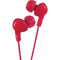 Gumy(R) Plus Earbuds with Remote & Microphone (Red)-Headphones & Headsets-JadeMoghul Inc.