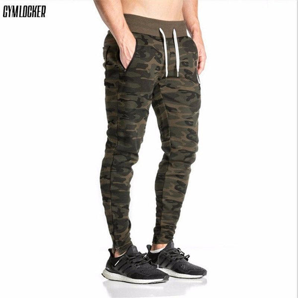 GYMLOCKER 2017 Men camouflage Gyms Pants Casual Elastic Mens Fitness Workout Pants skinny Sweatpants Trousers Jogger Pants-red-XL-JadeMoghul Inc.
