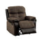 Hadley I Transitional 1 Recliner Chair, Brown-Recliner Chairs-Brown/Espresso-Champion Fabric Leatherette-JadeMoghul Inc.