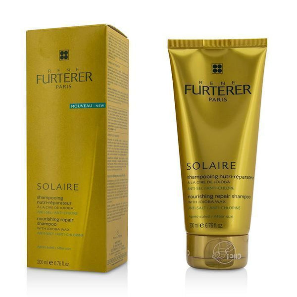 Hair Care Solaire Nourishing Repair Shampoo with Jojoba Wax - After Sun - 200ml-6.76oz Rene Furterer