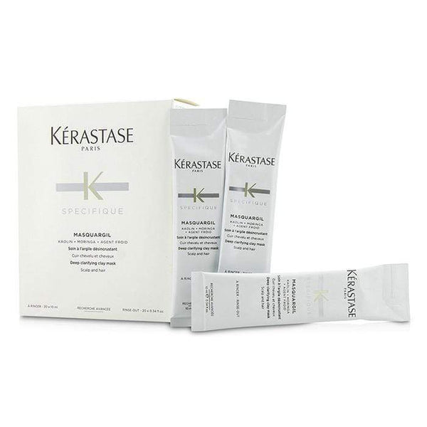Hair Care Specifique Masquargil Deep Clarifying Clay Mask (Scalp and Hair) - 20x10ml-0.34oz Kerastase