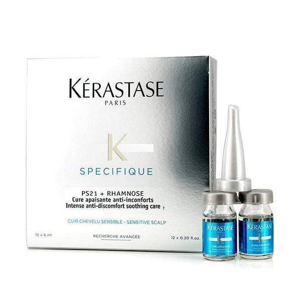 Hair Care Specifique PS21 + Rhamnose Intense Anti-Discomfort Soothing Care (Sensitive Scalp) - 12x6ml-0.2oz Kerastase