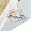 Hair Clip For Women Scissors Diamond Round Moon Leaf Unicorn Heart Simple Golden Silver Girl Fashion Gift Charm AExp