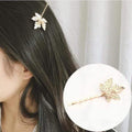 Hair Clip For Women Scissors Diamond Round Moon Leaf Unicorn Heart Simple Golden Silver Girl Fashion Gift Charm AExp