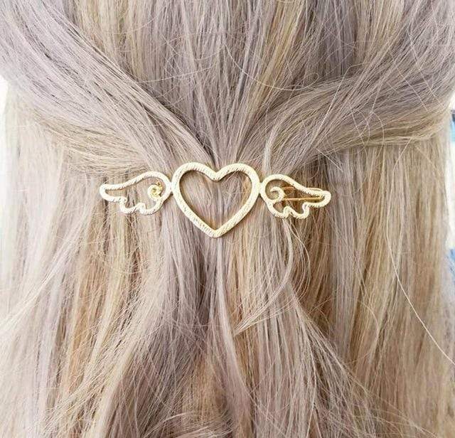 Hair Clip For Women Scissors Diamond Round Moon Leaf Unicorn Heart Simple Golden Silver Girl Fashion Gift Charm JadeMoghul Inc. 
