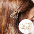 Hair Clip For Women Scissors Diamond Round Moon Leaf Unicorn Heart Simple Golden Silver Girl Fashion Gift Charm JadeMoghul Inc. 