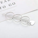 Hair Clip For Women Scissors Diamond Round Moon Leaf Unicorn Heart Simple Golden Silver Girl Fashion Gift Charm JadeMoghul Inc. 