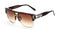 Half Metal Frame Men Sunglasses Classic Retro Vintage Sun glasses Women Brand Designer Sunglasses Women Top Quality UV400-Brown gold bridge-JadeMoghul Inc.