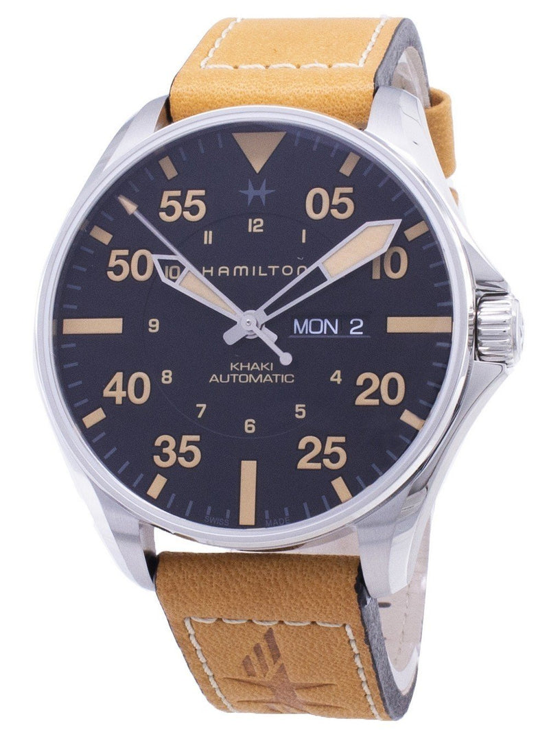 Hamilton Khaki Pilot H64725531 Automatic Analog Men's Watch-Branded Watches-Blue-JadeMoghul Inc.