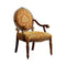 Hammond Traditional Hammond Accent Chair, Antique Oak Finish-Armchairs and Accent Chairs-Antique Oak-Fabric Solid Wood & Others-JadeMoghul Inc.