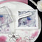 Hand Drawn Floral Glass Coaster Set (Pack of 1)-Popular Wedding Favors-JadeMoghul Inc.