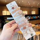 Handmade Pearls Hair Clips Pin For Women Fashion Geometric Flower Barrettes Headwear Girls Sweet Top Clip Crystal Accessorie AExp