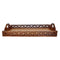Handmade Wooden Serving Tray With Handles , Brown-Decorative Trays-Brown-Wood-JadeMoghul Inc.