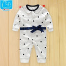 Handsome Baby Rompers Infant Newborn 0-18M Bow Romper Costume Cotton Tie Jumpsuit Clothes Gentleman Body Suit Baby Boys Clothing-long sleeve 1-3M-JadeMoghul Inc.