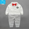 Handsome Baby Rompers Infant Newborn 0-18M Bow Romper Costume Cotton Tie Jumpsuit Clothes Gentleman Body Suit Baby Boys Clothing-long sleeve 2-3M-JadeMoghul Inc.