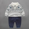 Handsome Baby Rompers Infant Newborn 0-18M Bow Romper Costume Cotton Tie Jumpsuit Clothes Gentleman Body Suit Baby Boys Clothing-long sleeve 5-3M-JadeMoghul Inc.