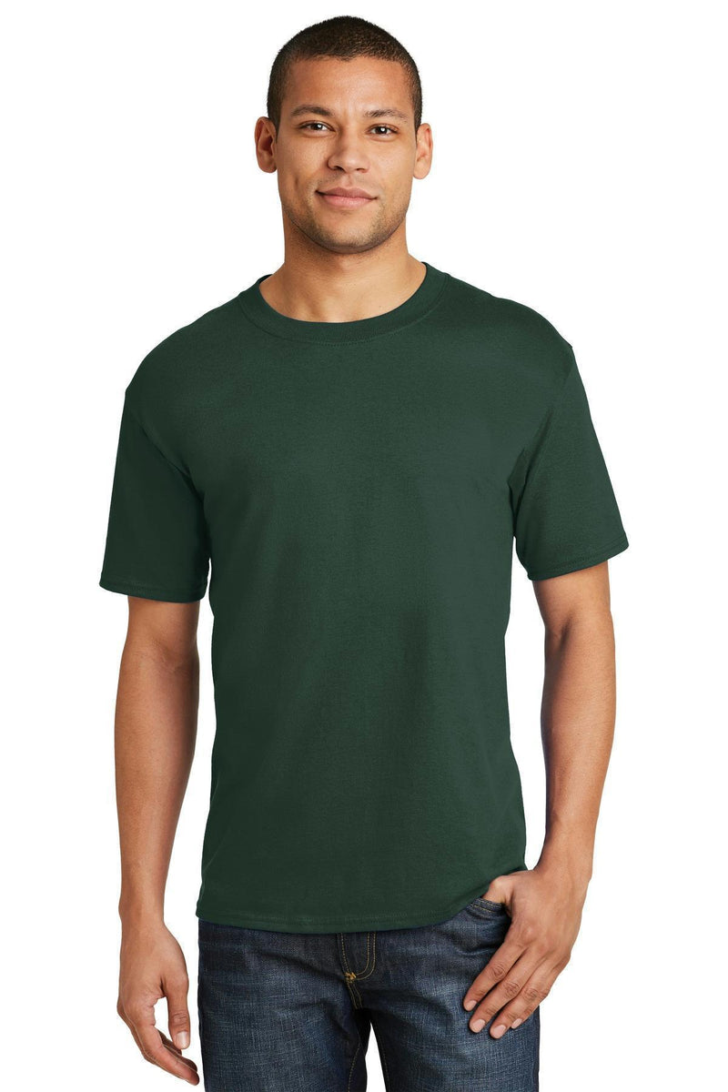 Hanes Beefy-T - 100% Cotton T-Shirt. 5180-T-shirts-Deep Forest-3XL-JadeMoghul Inc.