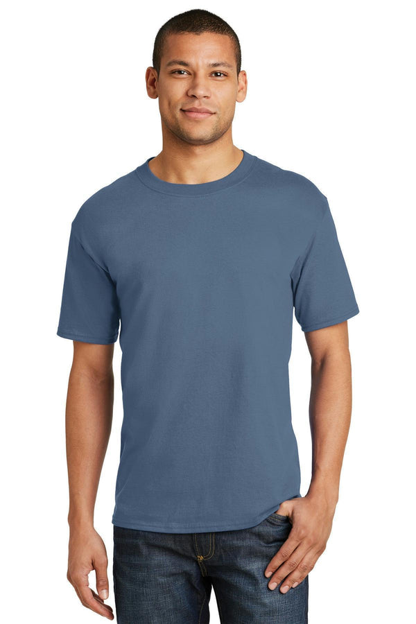 Hanes Beefy-T - 100% Cotton T-Shirt. 5180-T-shirts-Denim Blue-3XL-JadeMoghul Inc.
