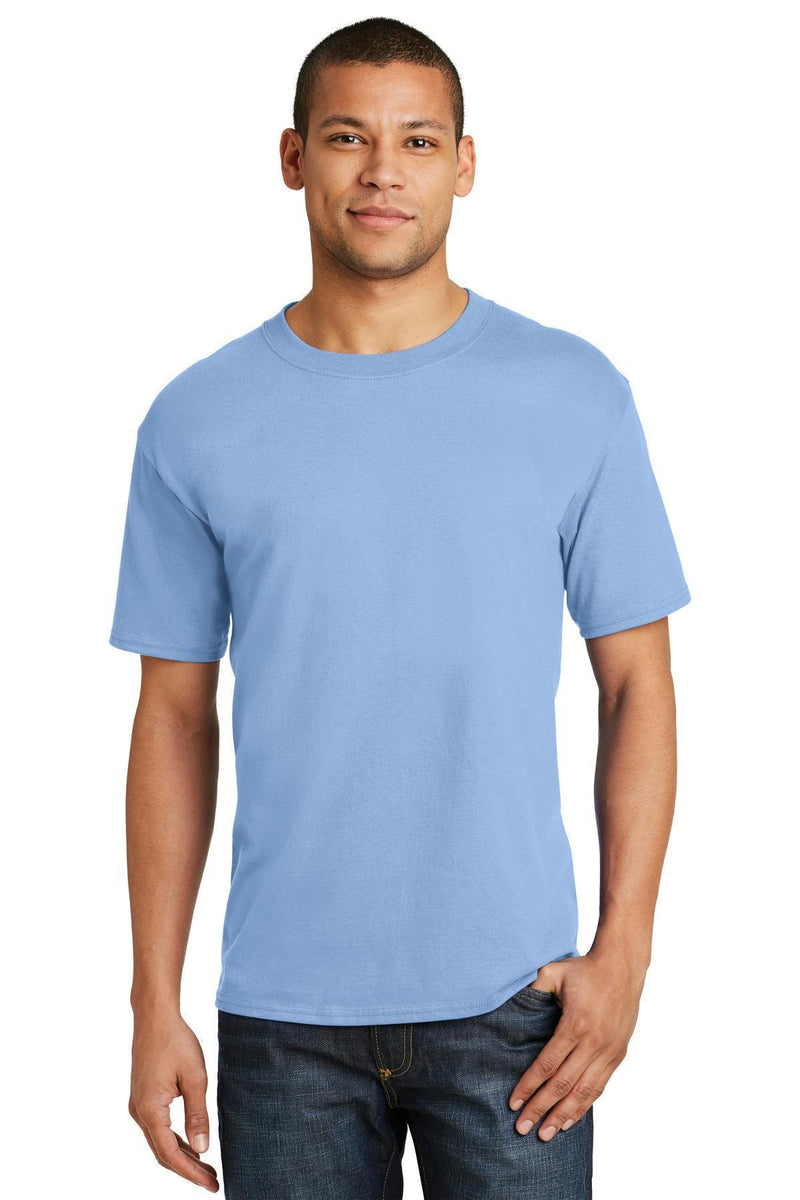 Hanes Beefy-T - 100% Cotton T-Shirt. 5180-T-shirts-Light Blue-M-JadeMoghul Inc.