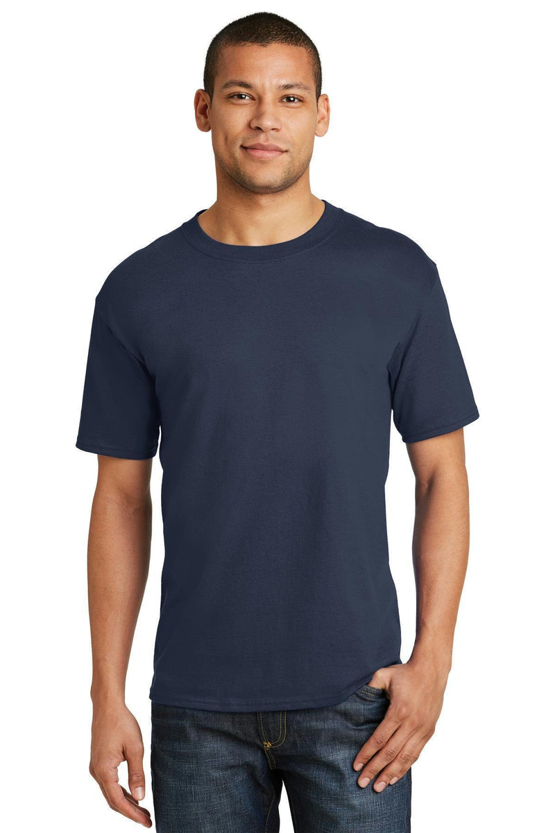 Hanes Beefy-T - 100% Cotton T-Shirt. 5180-T-shirts-Navy-3XL-JadeMoghul Inc.