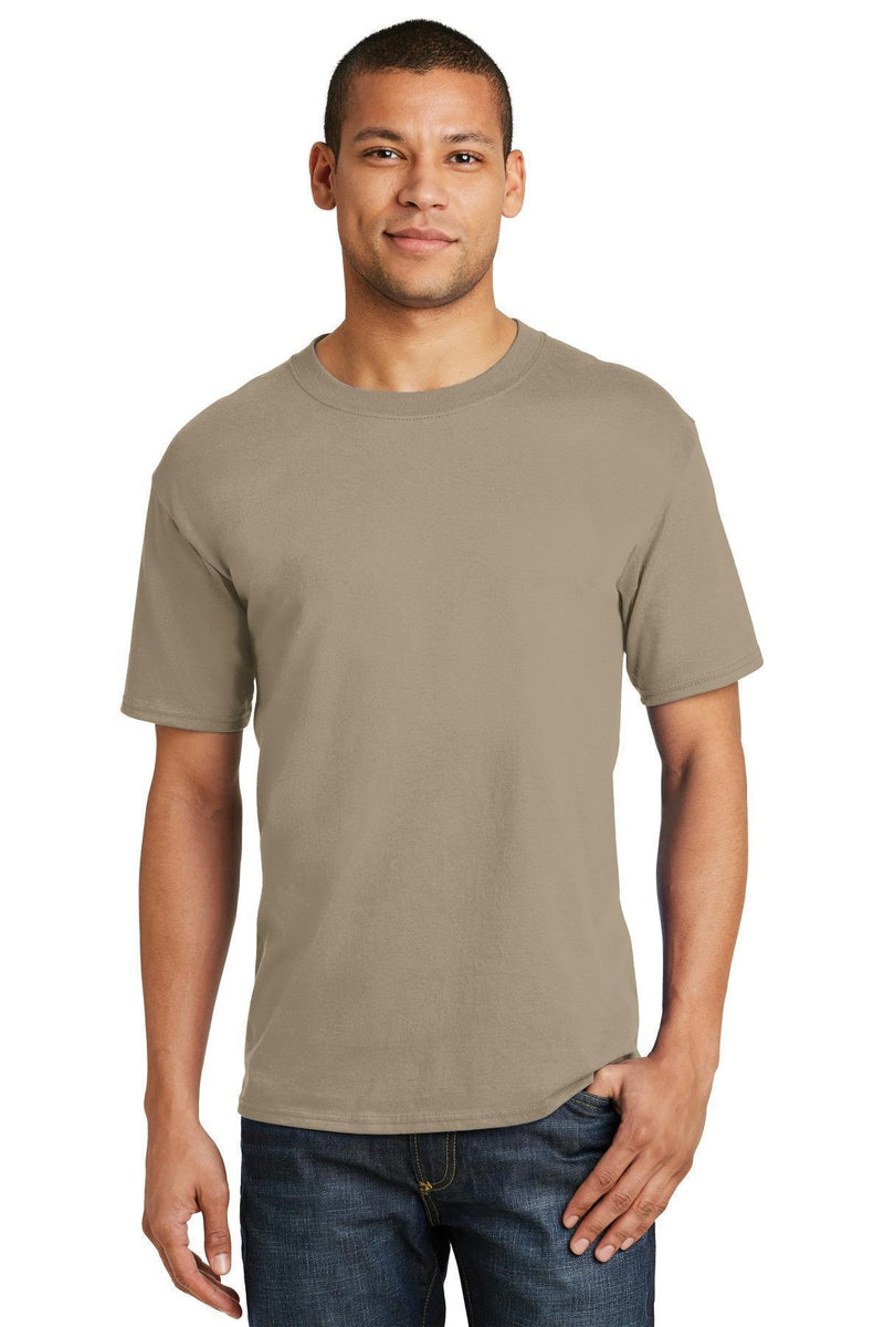 Hanes Beefy-T - 100% Cotton T-Shirt. 5180-T-shirts-Pebble-2XL-JadeMoghul Inc.