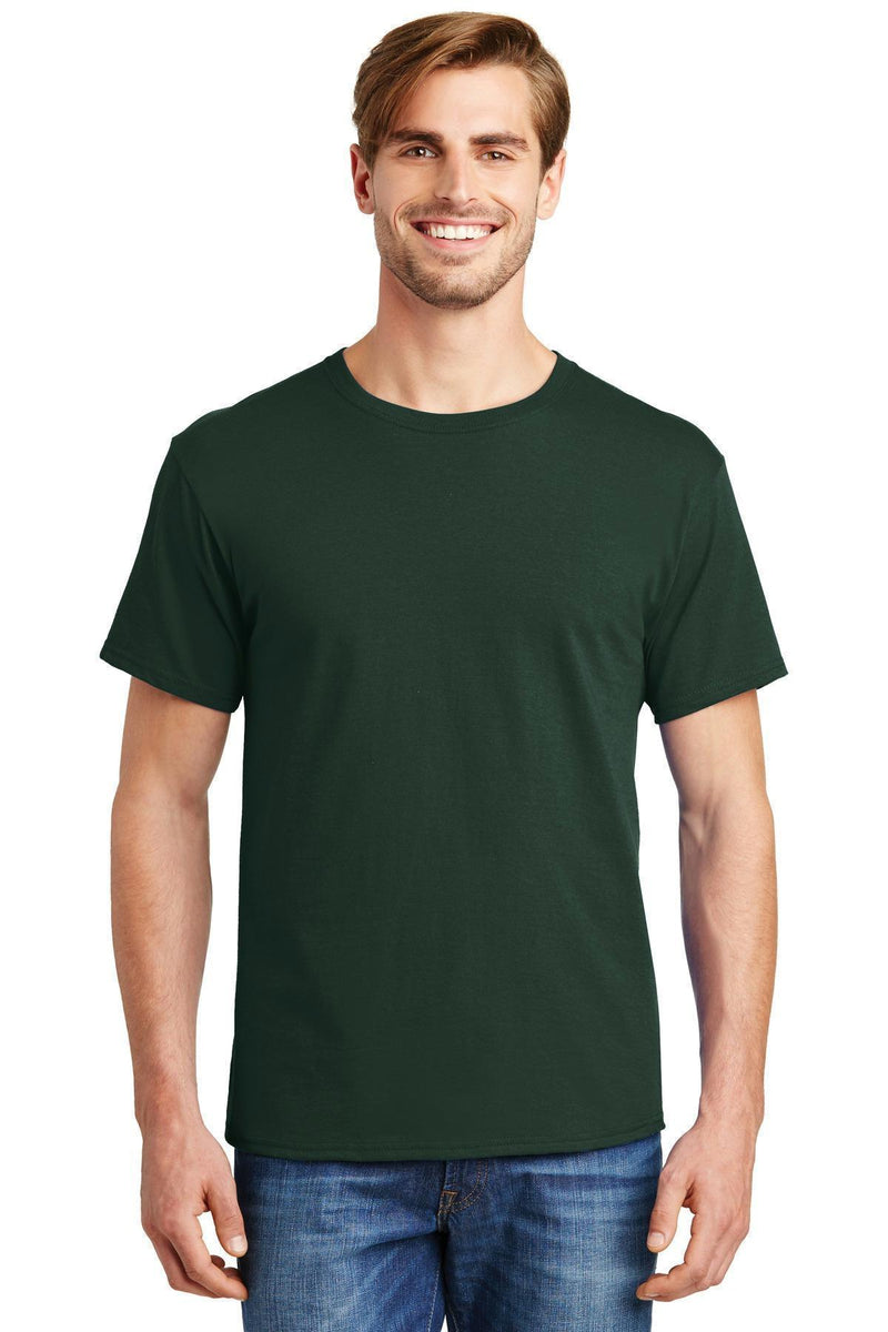 Hanes - ComfortSoft 100% Cotton T-Shirt. 5280-T-shirts-Deep Forest-3XL-JadeMoghul Inc.