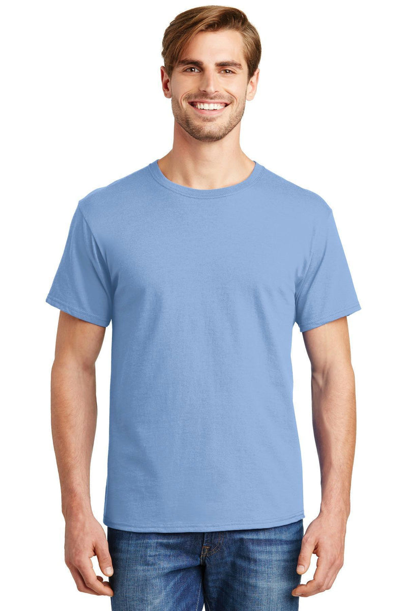 Hanes - ComfortSoft 100% Cotton T-Shirt. 5280-T-shirts-Light Blue-XL-JadeMoghul Inc.