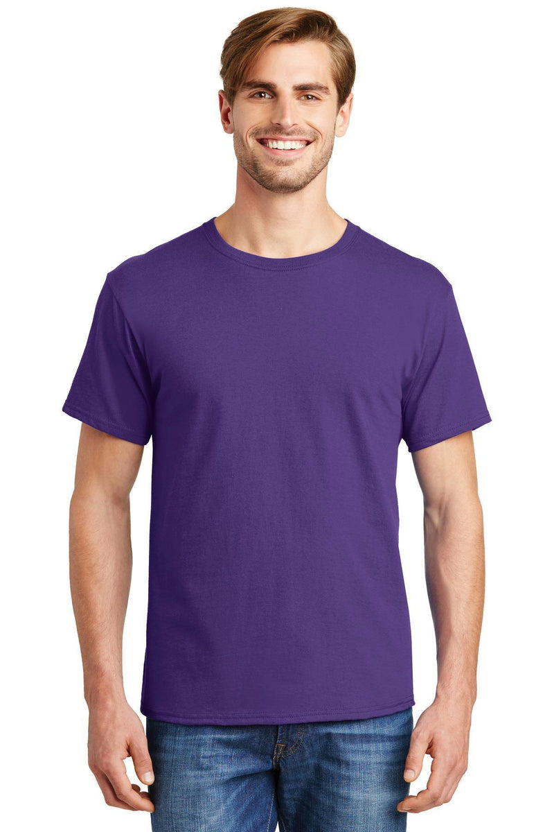 Hanes - ComfortSoft 100% Cotton T-Shirt. 5280-T-shirts-Purple-3XL-JadeMoghul Inc.