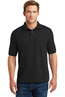 Hanes Ecomart - 5.2-Ounce Jersey Knit Sport Shirt. 054X-Polos/knits-Black-2XL-JadeMoghul Inc.