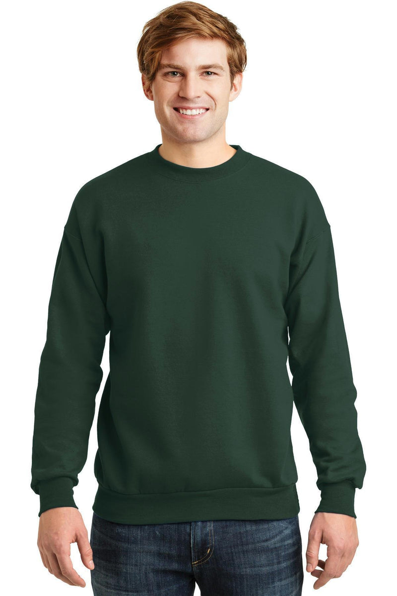 Hanes - Ecomart Crewneck Sweatshirt. P160-Sweatshirts/Fleece-Deep Forest-5XL-JadeMoghul Inc.