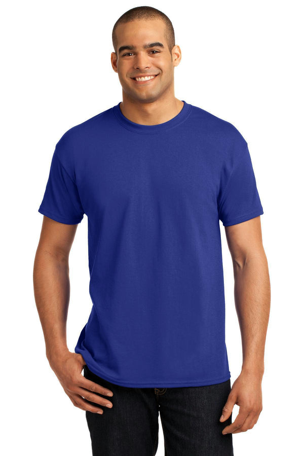 Hanes - EcoSmart 50/50 Cotton/Poly T-Shirt. 5170-T-shirts-Deep Royal-L-JadeMoghul Inc.