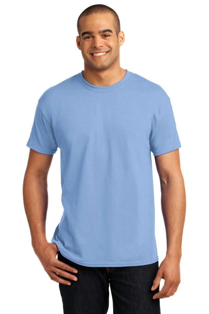 Hanes - EcoSmart 50/50 Cotton/Poly T-Shirt. 5170-T-shirts-Light Blue-M-JadeMoghul Inc.