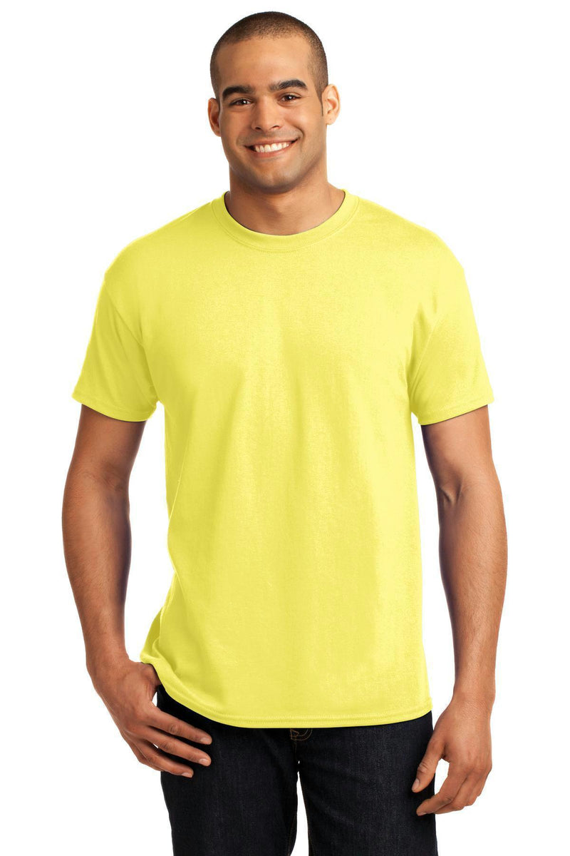 Hanes - EcoSmart 50/50 Cotton/Poly T-Shirt. 5170-T-shirts-Lime-3XL-JadeMoghul Inc.